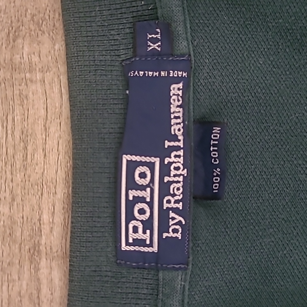 POLO RALPH LAUREN Nevillewood Golf Embroidered Green Sz XL Mens Polo Shirt VTG - Picture 2 of 7